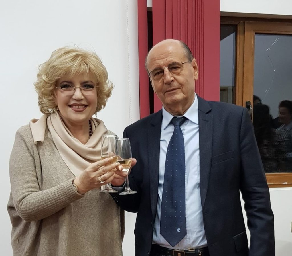 Corina Chiriac cu doctorul și scriitorul Constantin Dumitru Dulcan